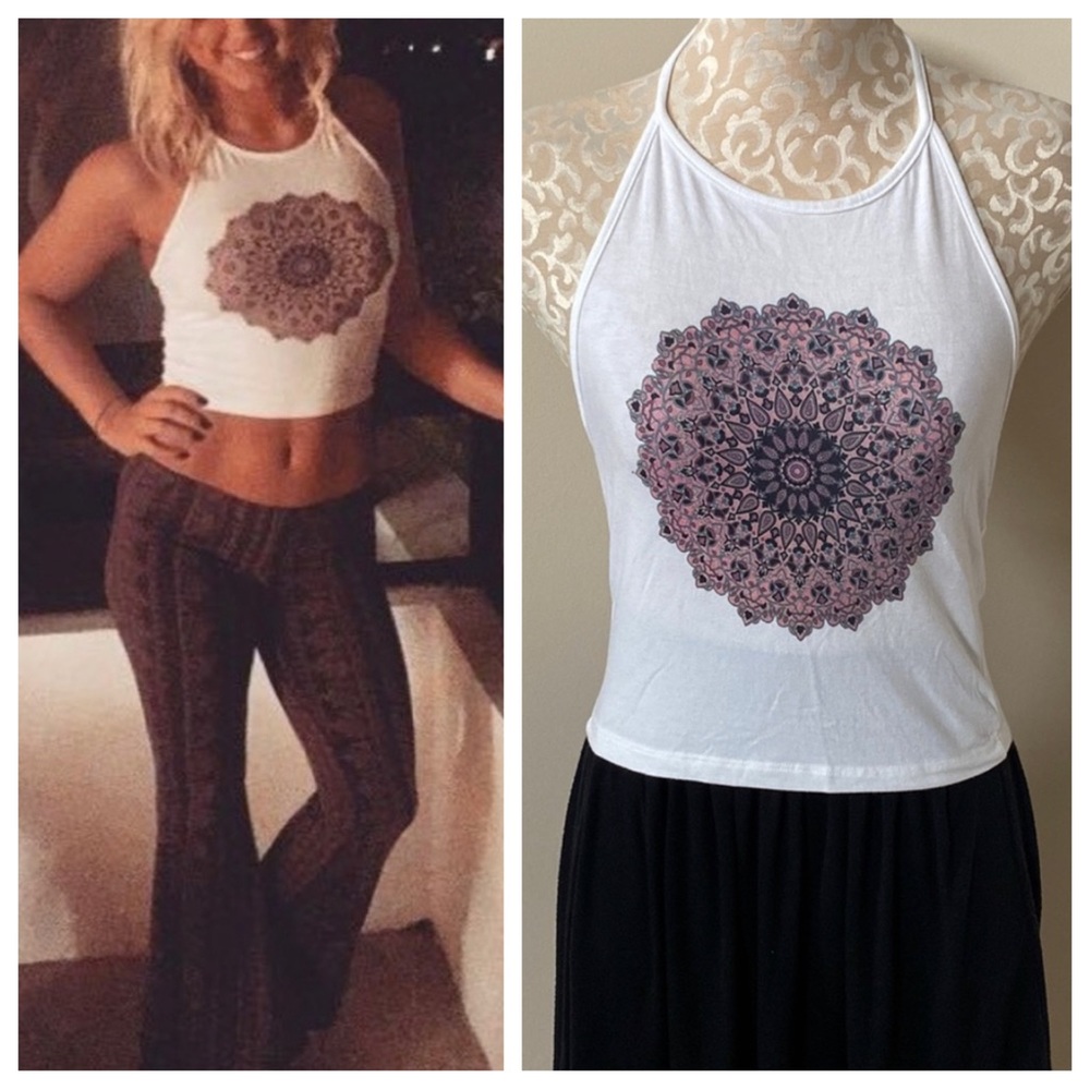 John Galt Mandala Halter Top